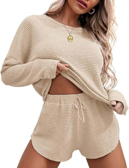 Long Sleeve Tops And Knit Pajama Sets-Original Pajamas