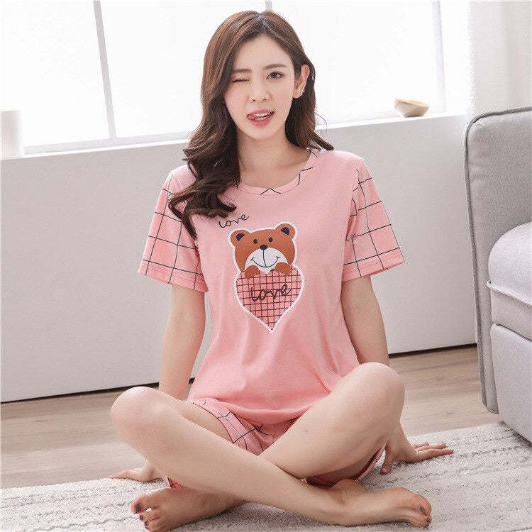 Women's Cartoon Comfortable Pajamas Set-Original Pajamas