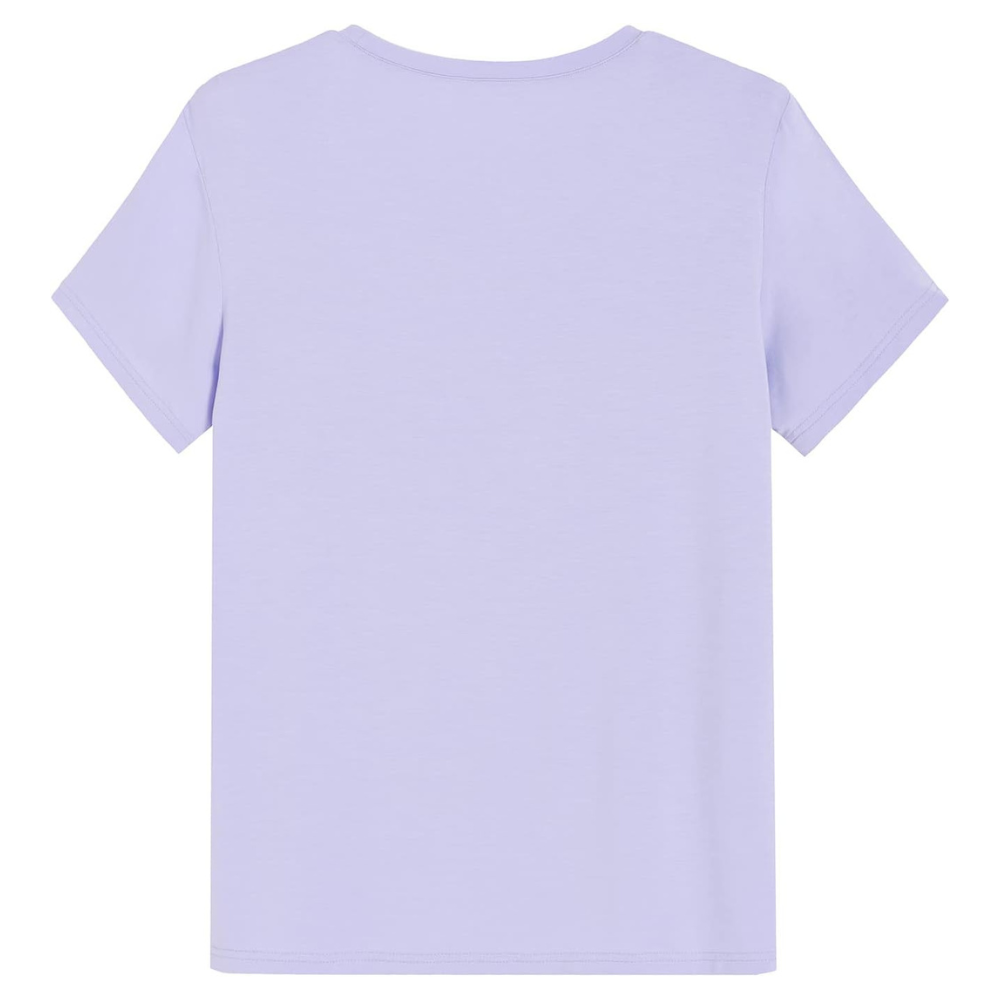 Short Sleeve Solid Pajama T Shirt For Women