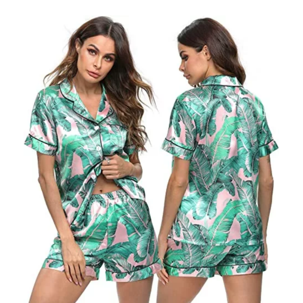 Women's Pattern Sleepwear Pajamas Set-Original PajamasWomen's Pattern Sleepwear Pajamas Set - Image 2
