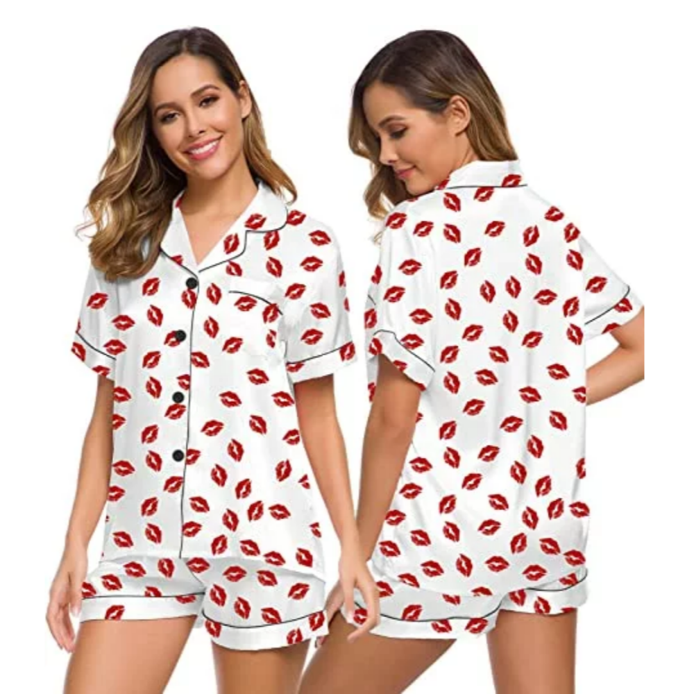 Women's Pattern Sleepwear Pajamas Set-Original PajamasWomen's Pattern Sleepwear Pajamas Set - Image 5