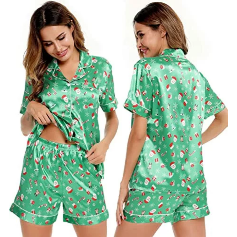 Women's Silk Satin Pajamas Set-Original Pajamas