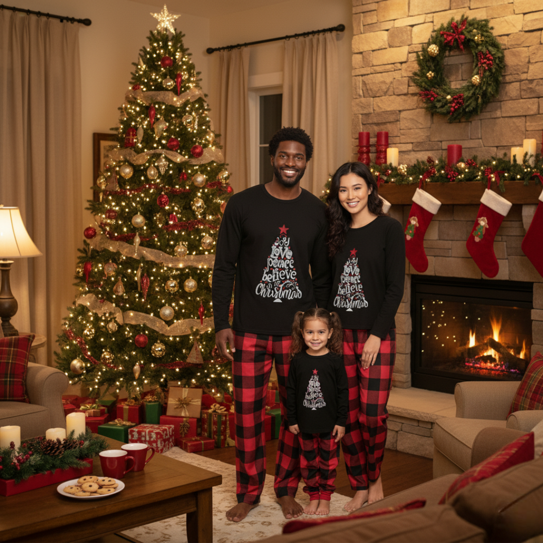 Matching Christmas Pajamas For Family