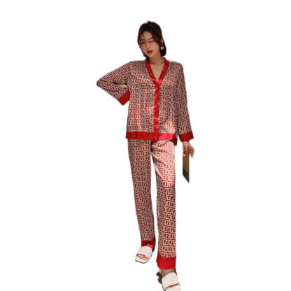 Women's Pajamas Set V Neck Design-Original Pajamas