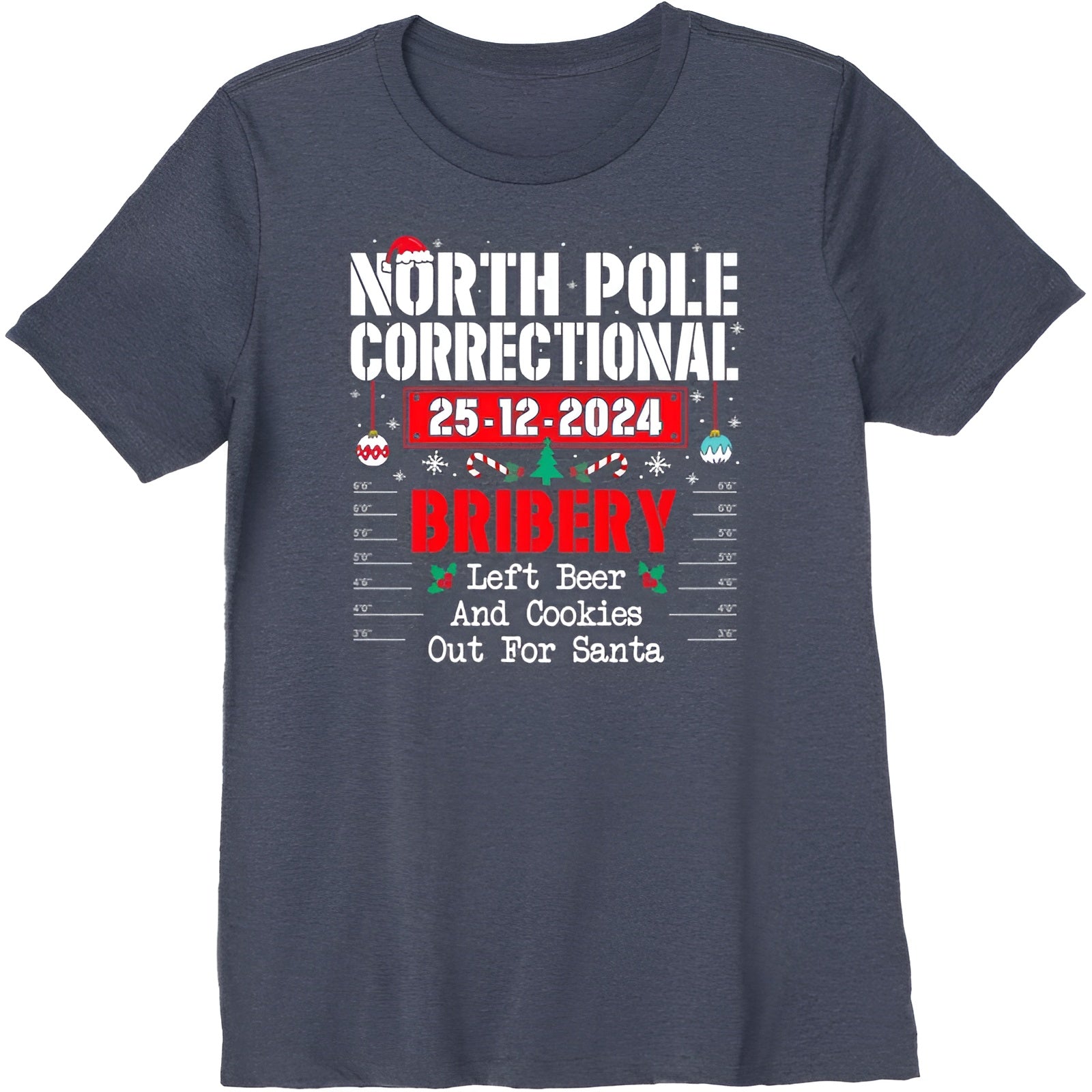North Pole Correctional Printed T Shirt-Original Pajamas