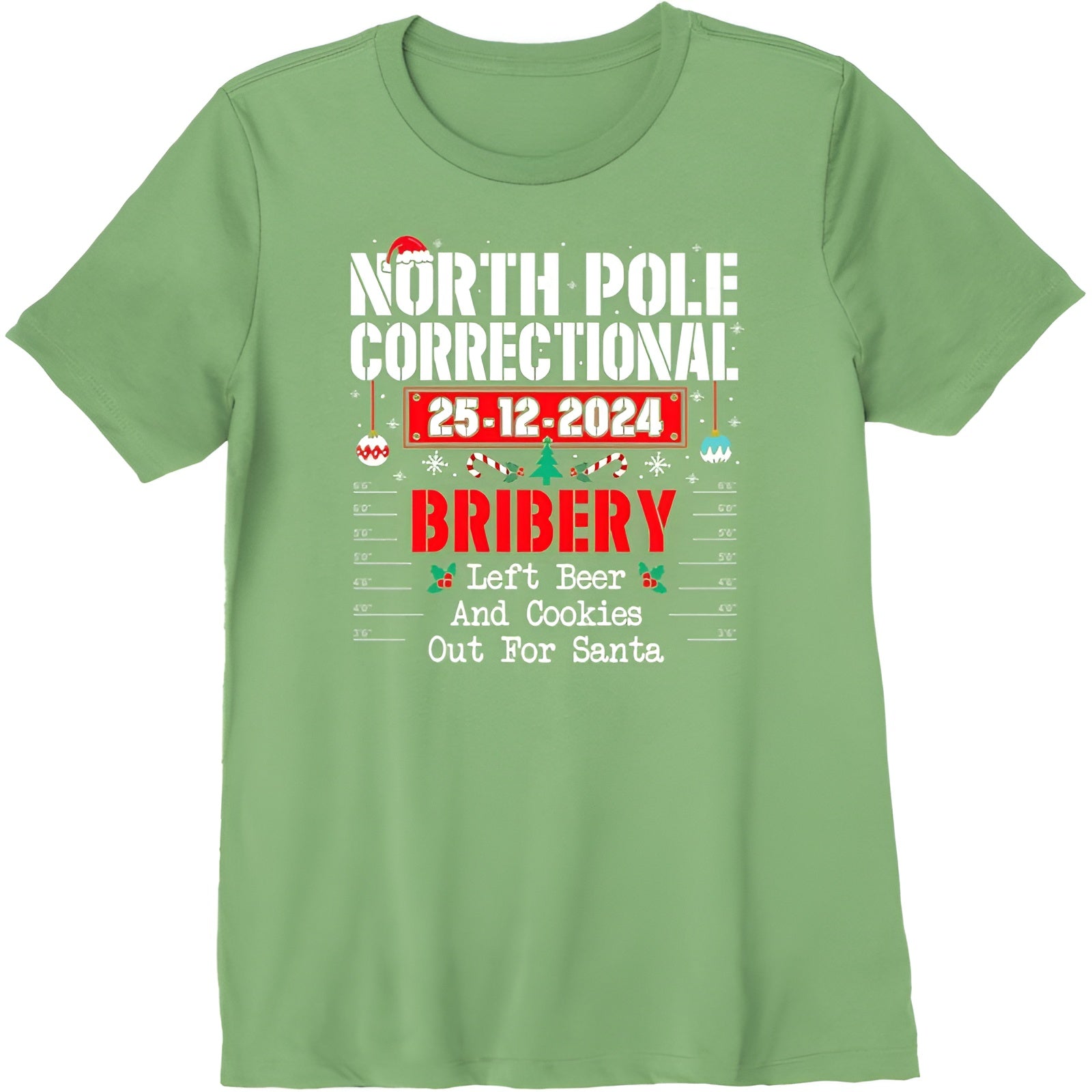 North Pole Correctional Printed T Shirt-Original Pajamas