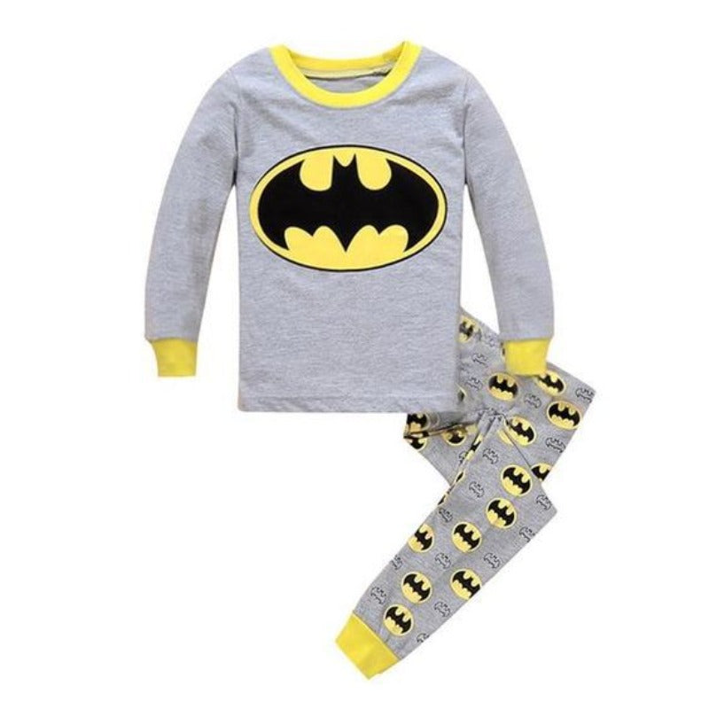 Superman-Batman Cosplay Pajama Set For Kids-Original Pajamas