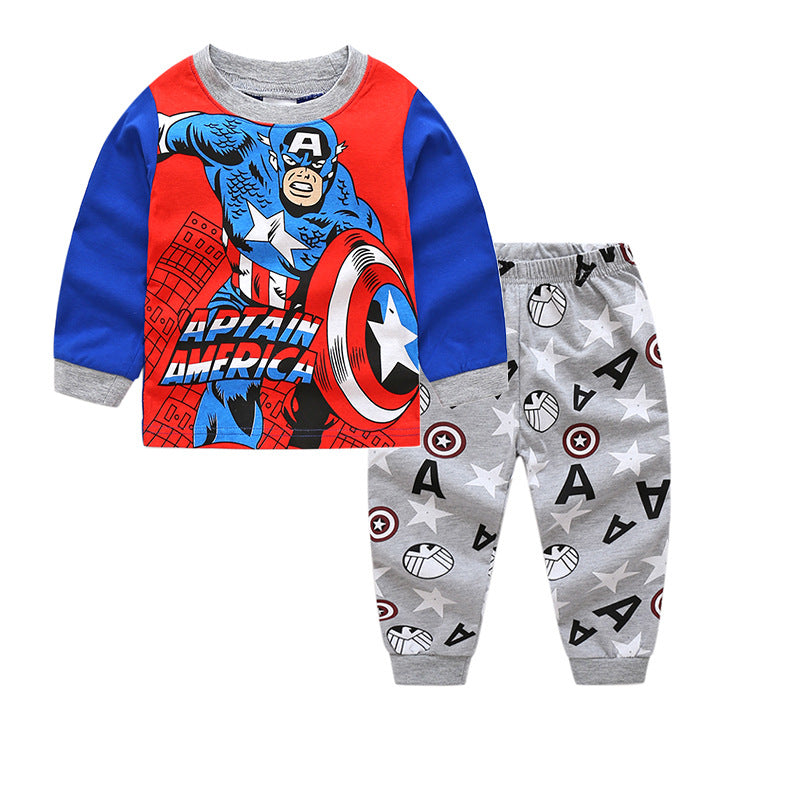 Captain America Cosplay Pajama Set For Kids-Original Pajamas