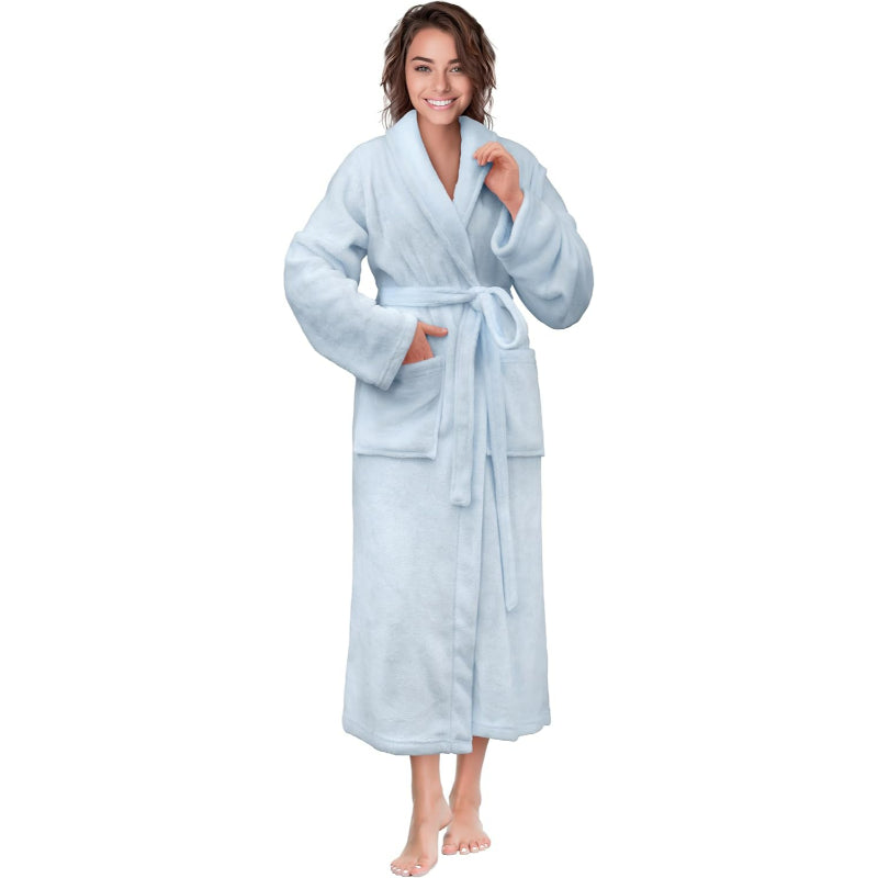 Plush Fleece Long Robe-Original Pajamas