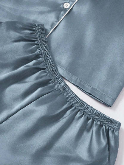 3 Piece Button Front Pajama Set-Original Pajamas