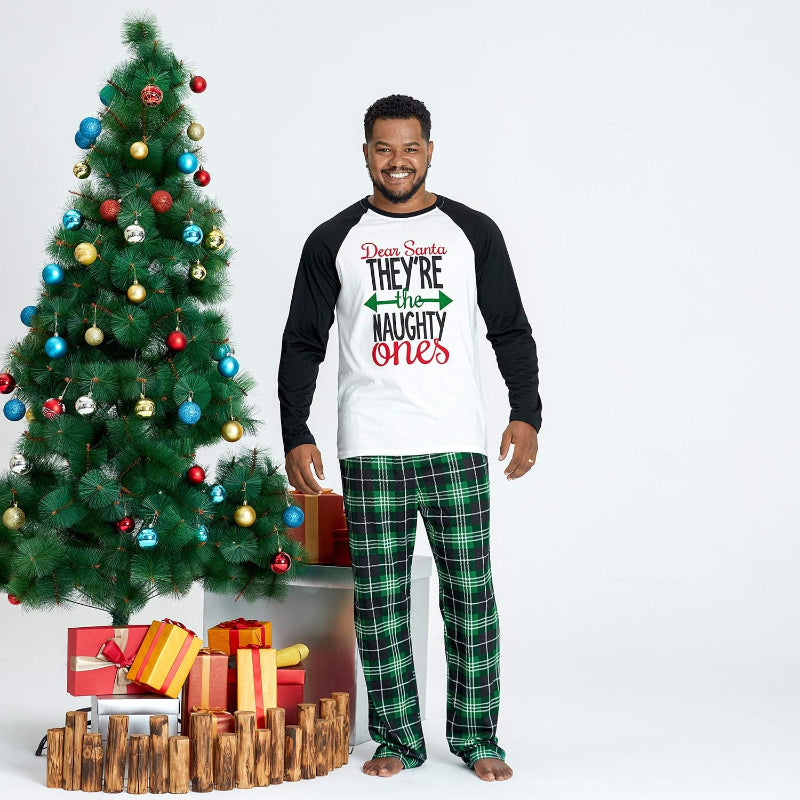 Holiday Letter Print Family Matching Pajama Set-Original Pajamas