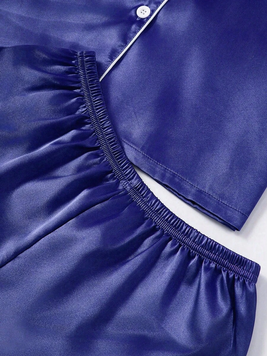 3 Piece Button Front Pajama Set-Original Pajamas