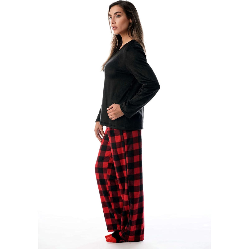 Plaid Pajama Set With Matching Socks-Original PajamasPlaid Pajama Set With Matching Socks - Image 17