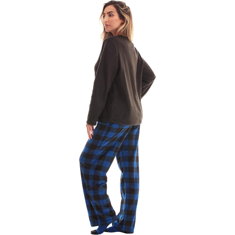 Plaid Pajama Set With Matching Socks-Original Pajamas