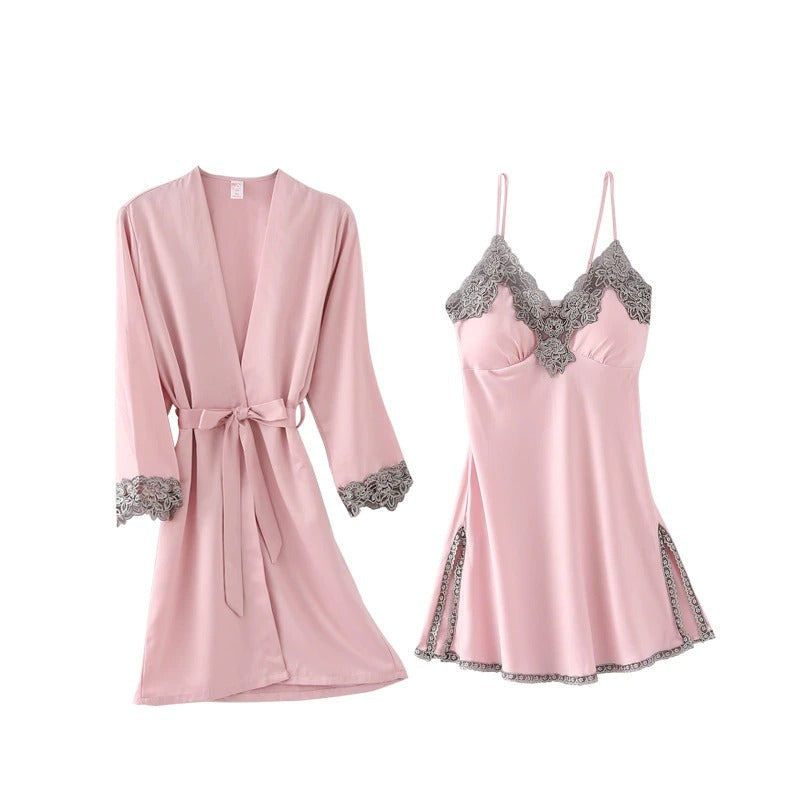5-Piece Robe Sleep Suit For Women-Original Pajamas