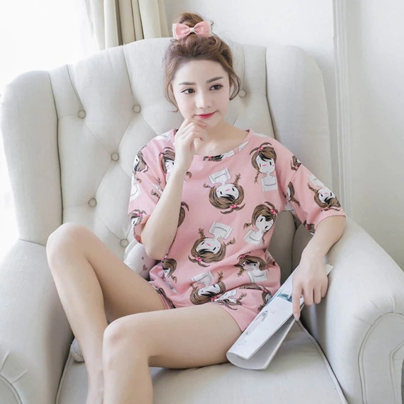 Short Sleeve Comfortable Pajamas Set-Original Pajamas