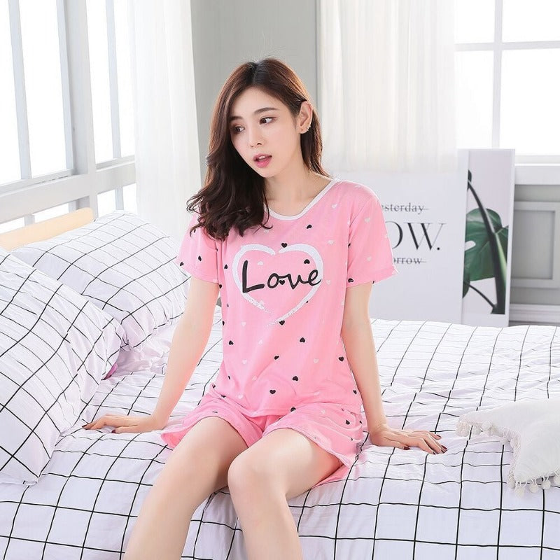 Women's Cartoon Comfortable Pajamas Set