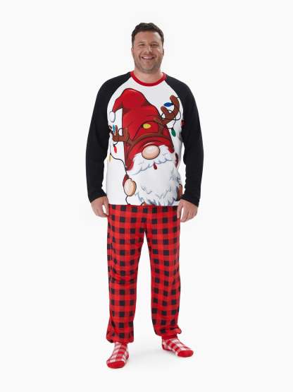 Plaid Santa Family Matching Pajama Set-Original Pajamas