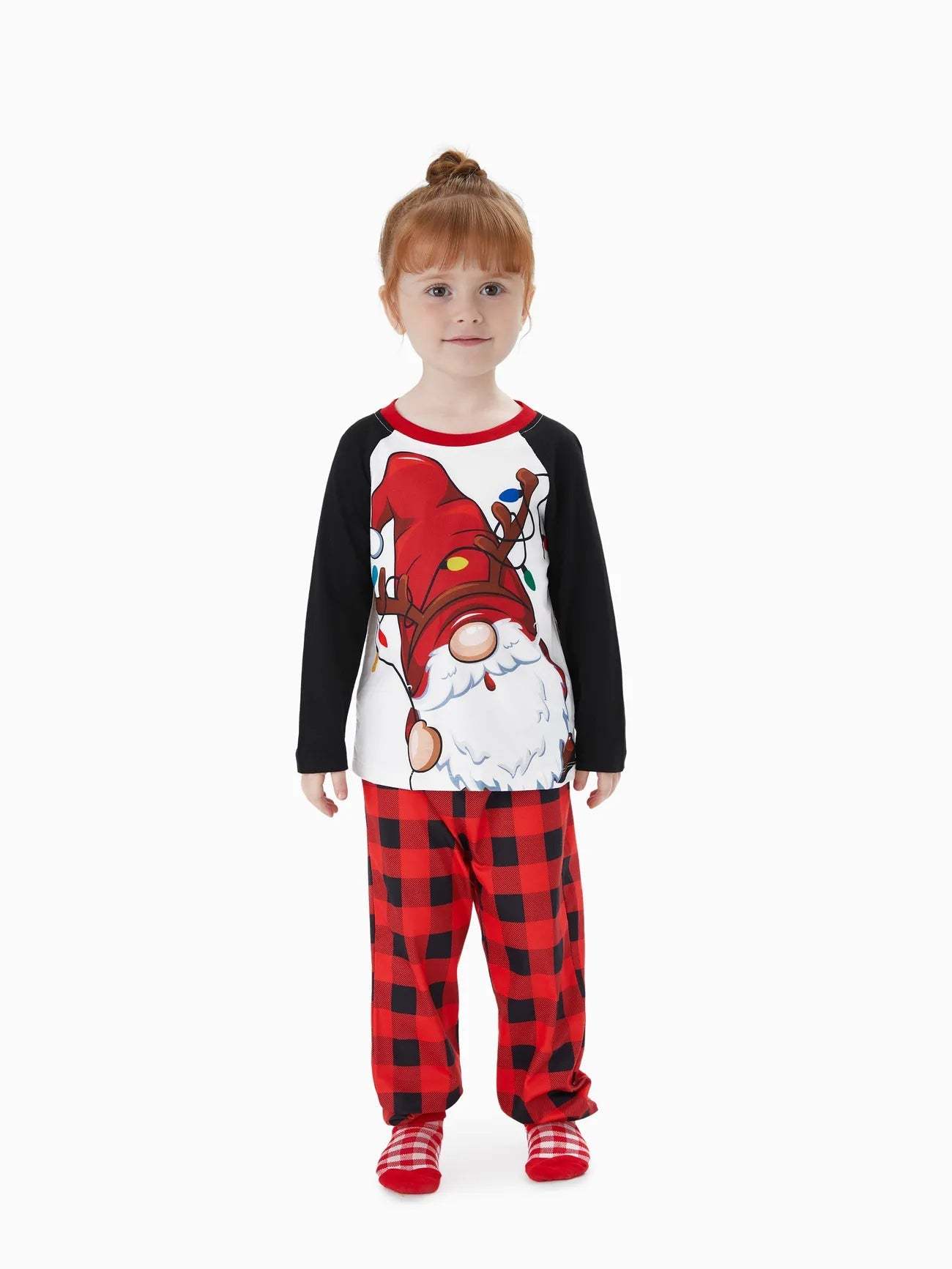 Plaid Santa Family Matching Pajama Set-Original Pajamas