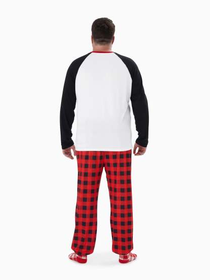 Plaid Santa Family Matching Pajama Set-Original Pajamas