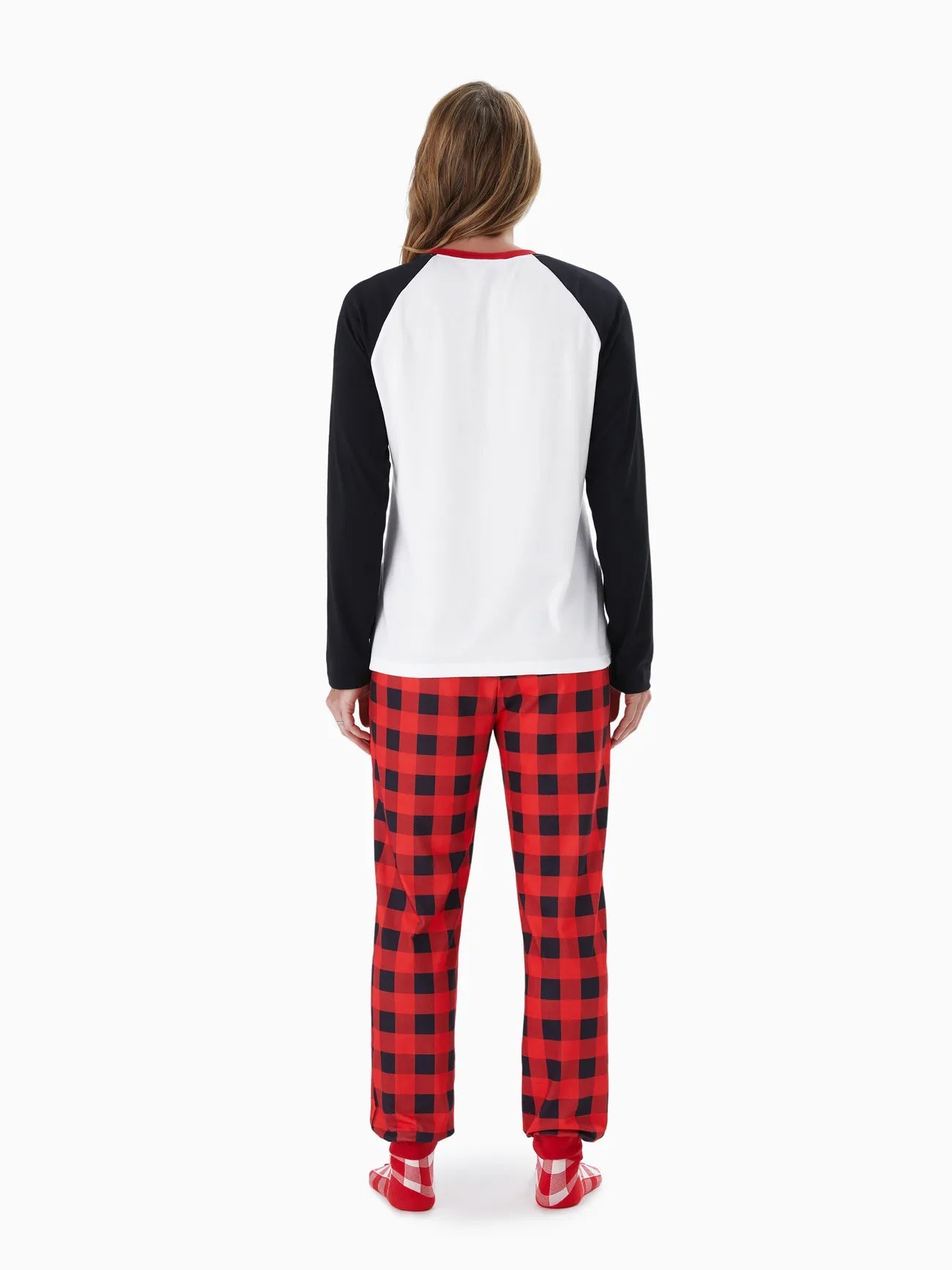 Plaid Santa Family Matching Pajama Set-Original Pajamas