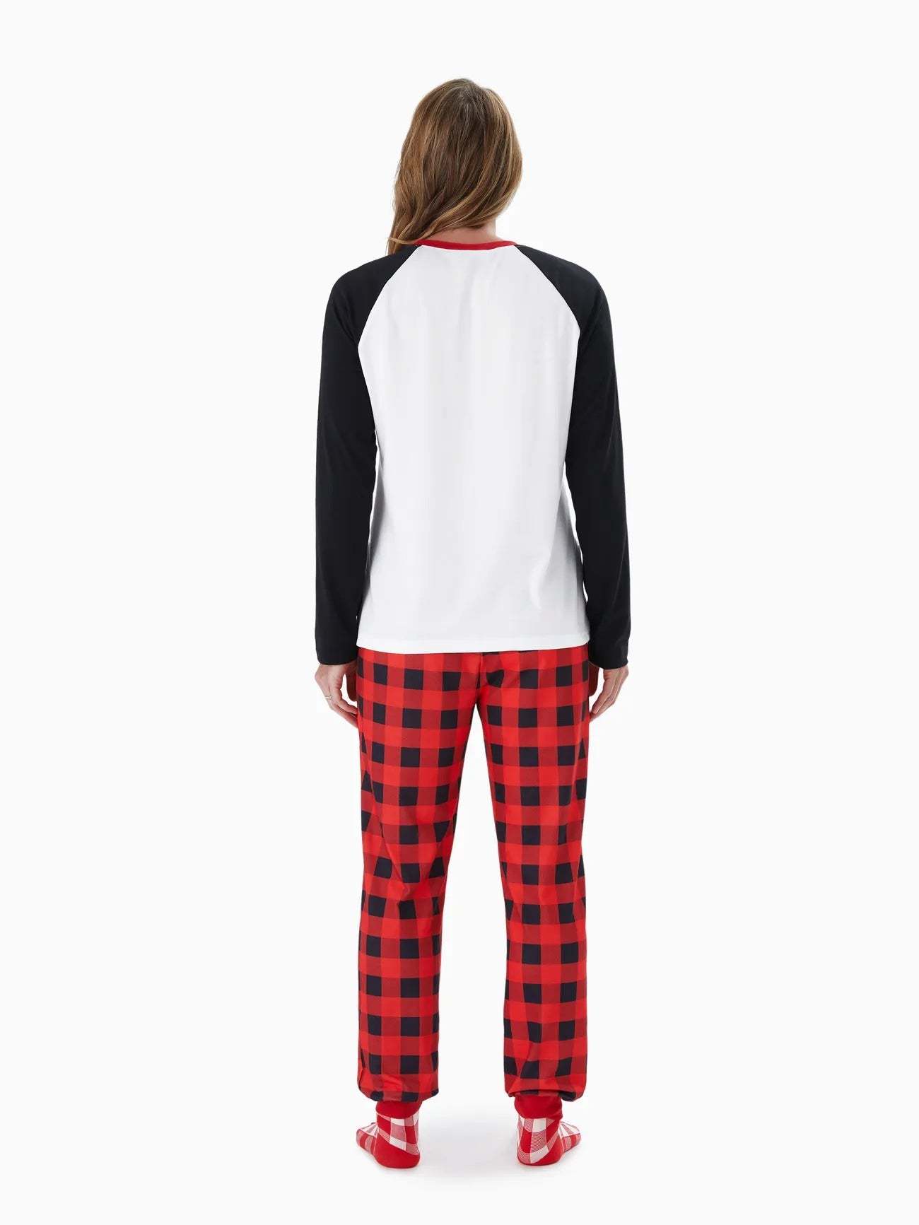 Plaid Santa Family Matching Pajama Set-Original Pajamas