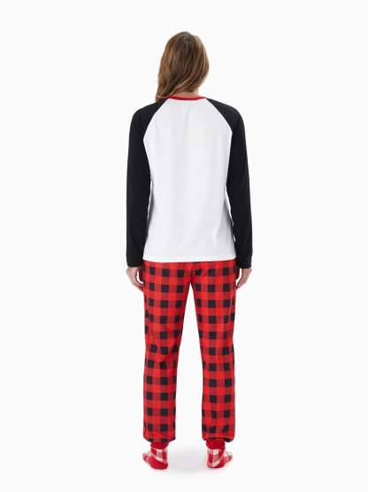 Plaid Santa Family Matching Pajama Set-Original Pajamas