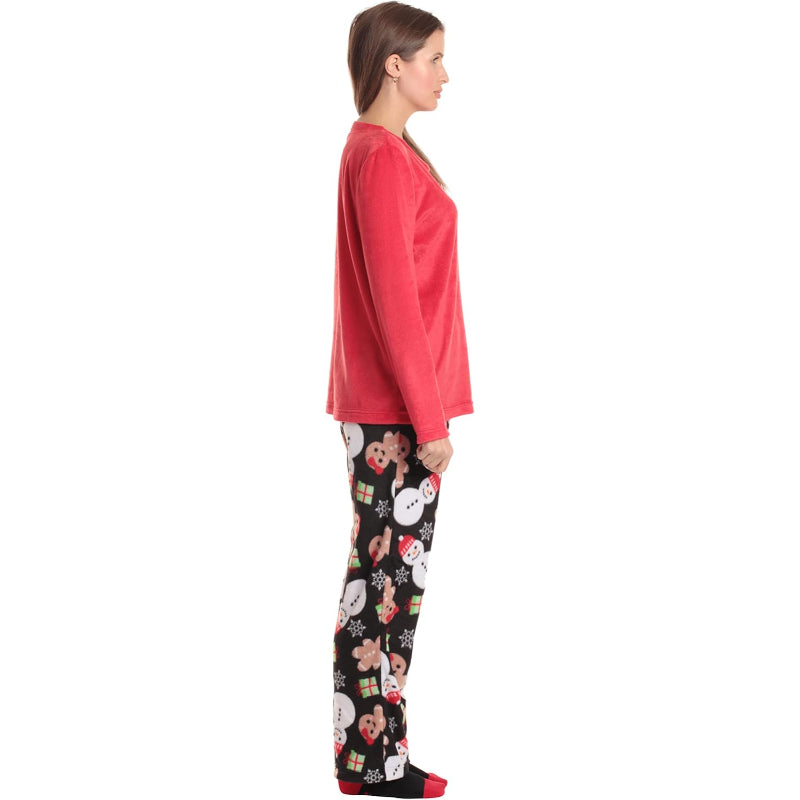 Printed Pajama Set With Matching Socks-Original Pajamas