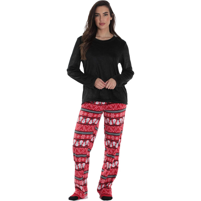 Printed Pajama Set With Matching Socks-Original Pajamas
