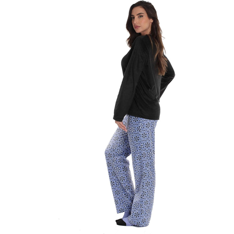 Printed Pajama Set With Matching Socks-Original Pajamas