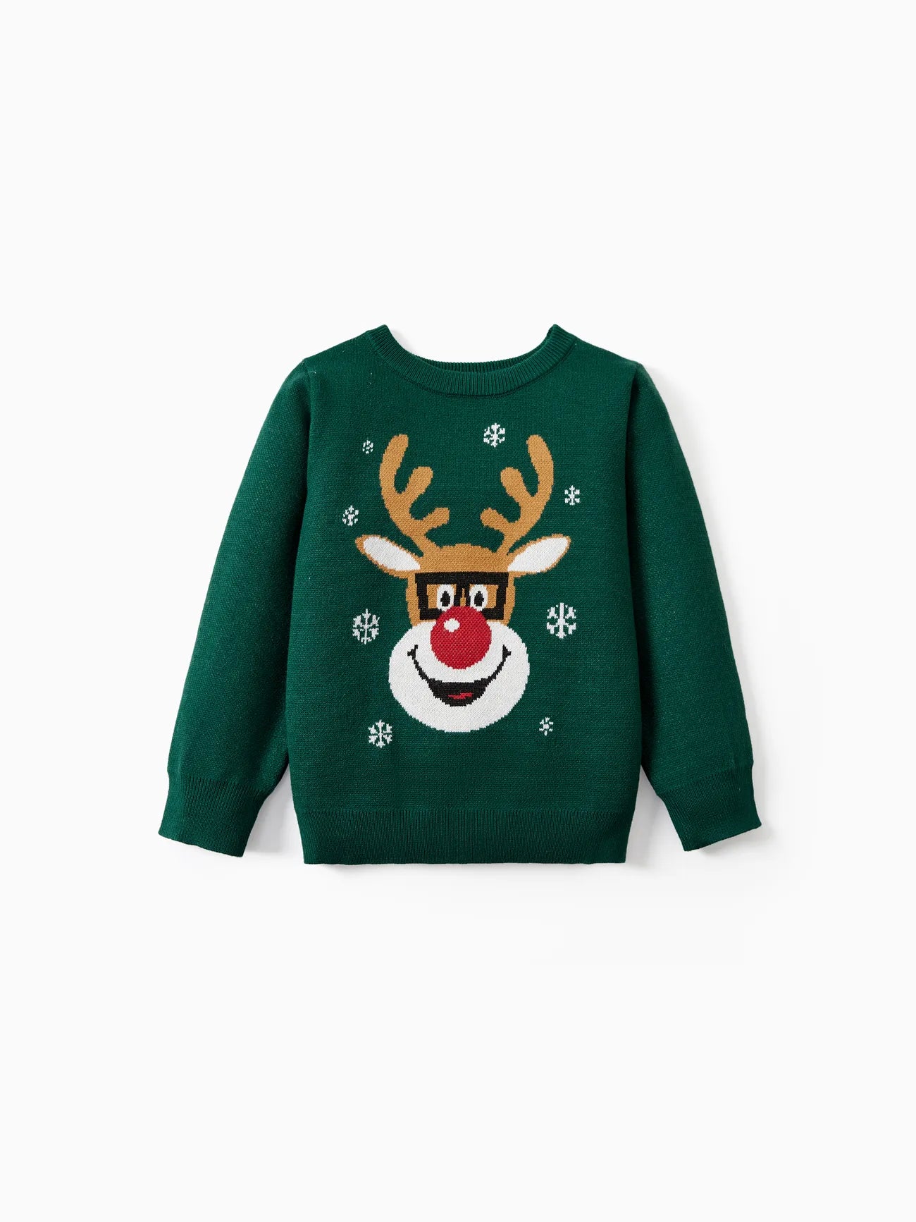Reindeer Glasses Matching Christmas Sweater-Original Pajamas