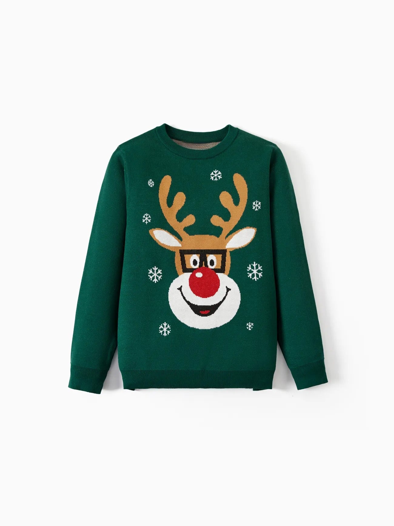 Reindeer Glasses Matching Christmas Sweater-Original Pajamas