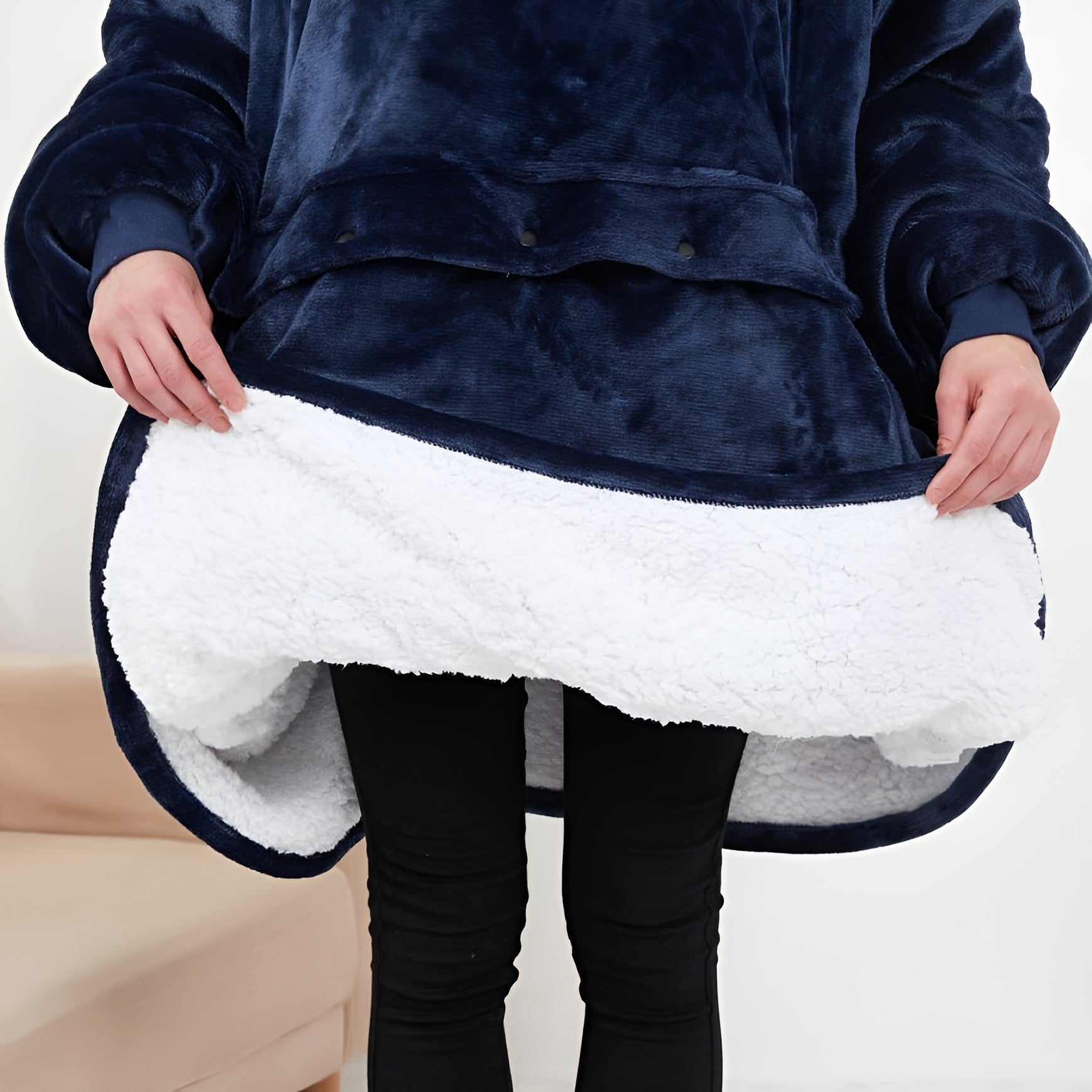 Self Heating Oversized Hoodie-Original Pajamas