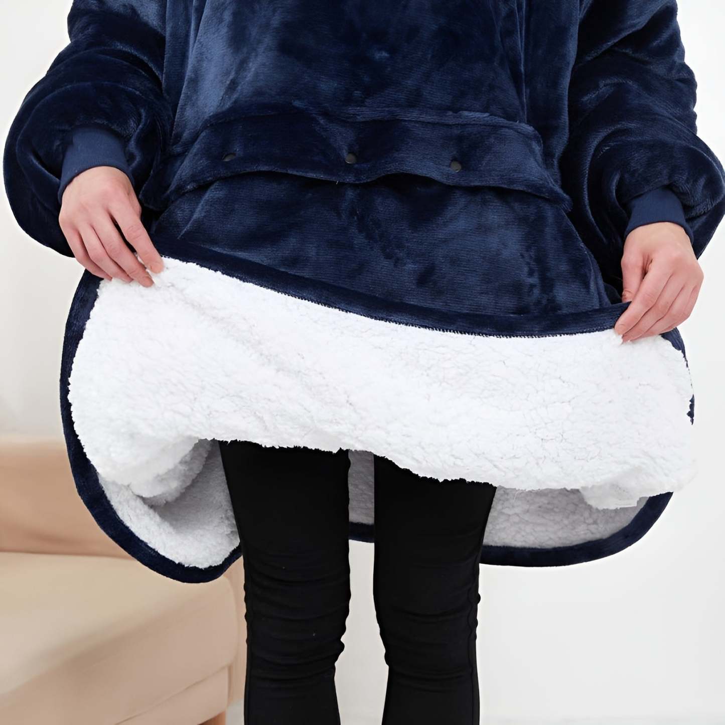 Self Heating Oversized Hoodie-Original Pajamas