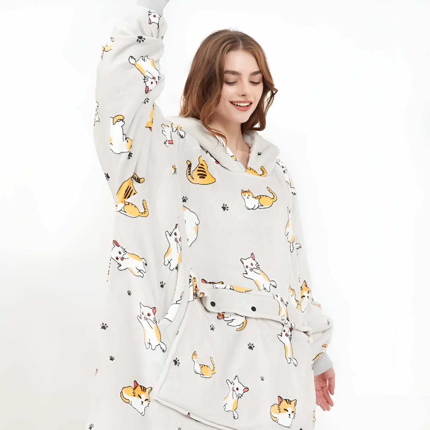 Self Heating Oversized Hoodie-Original Pajamas