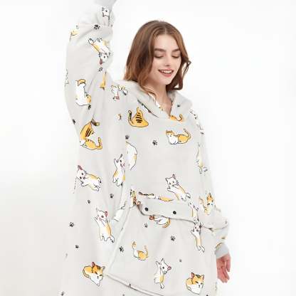 Self Heating Oversized Hoodie-Original Pajamas