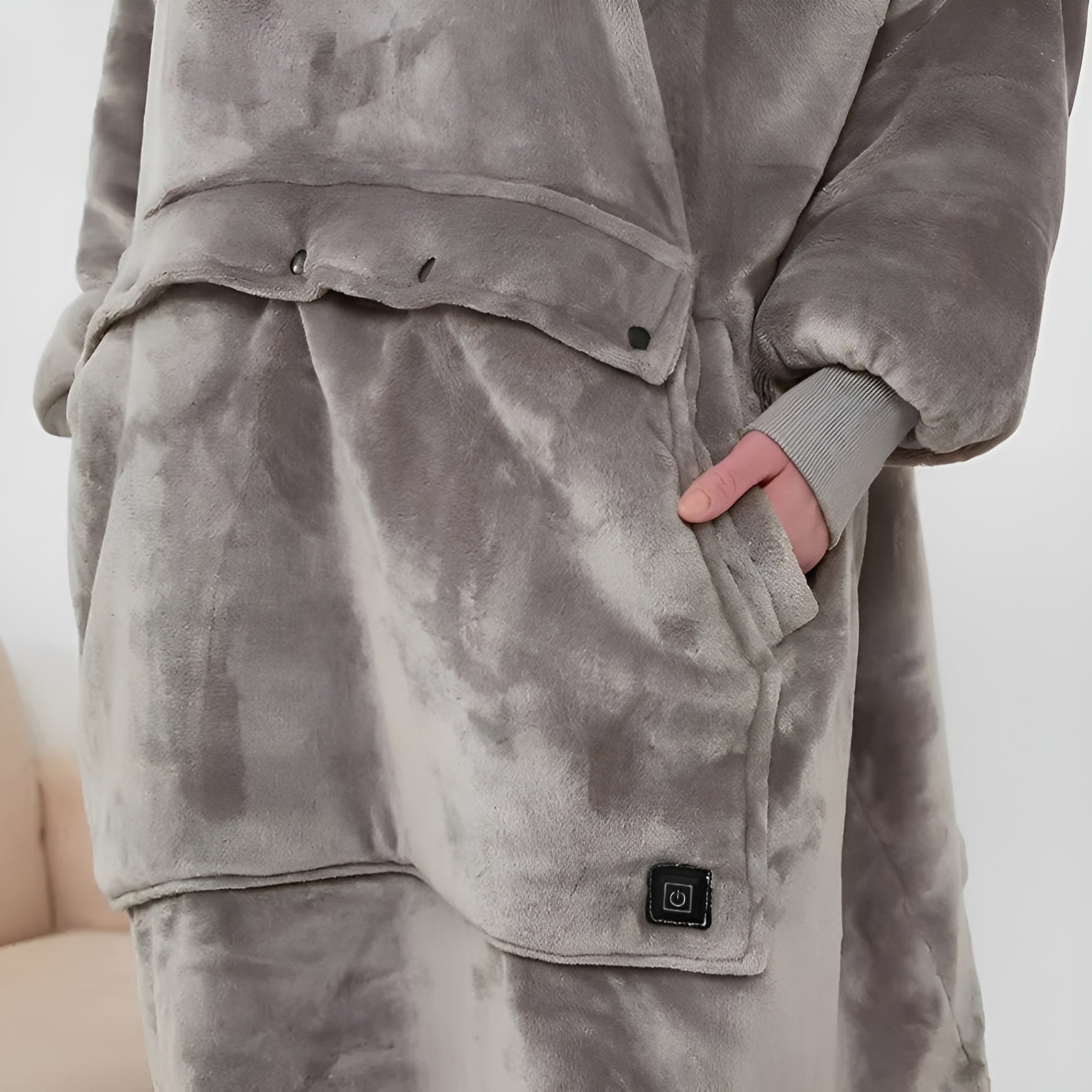 Self Heating Oversized Hoodie-Original Pajamas