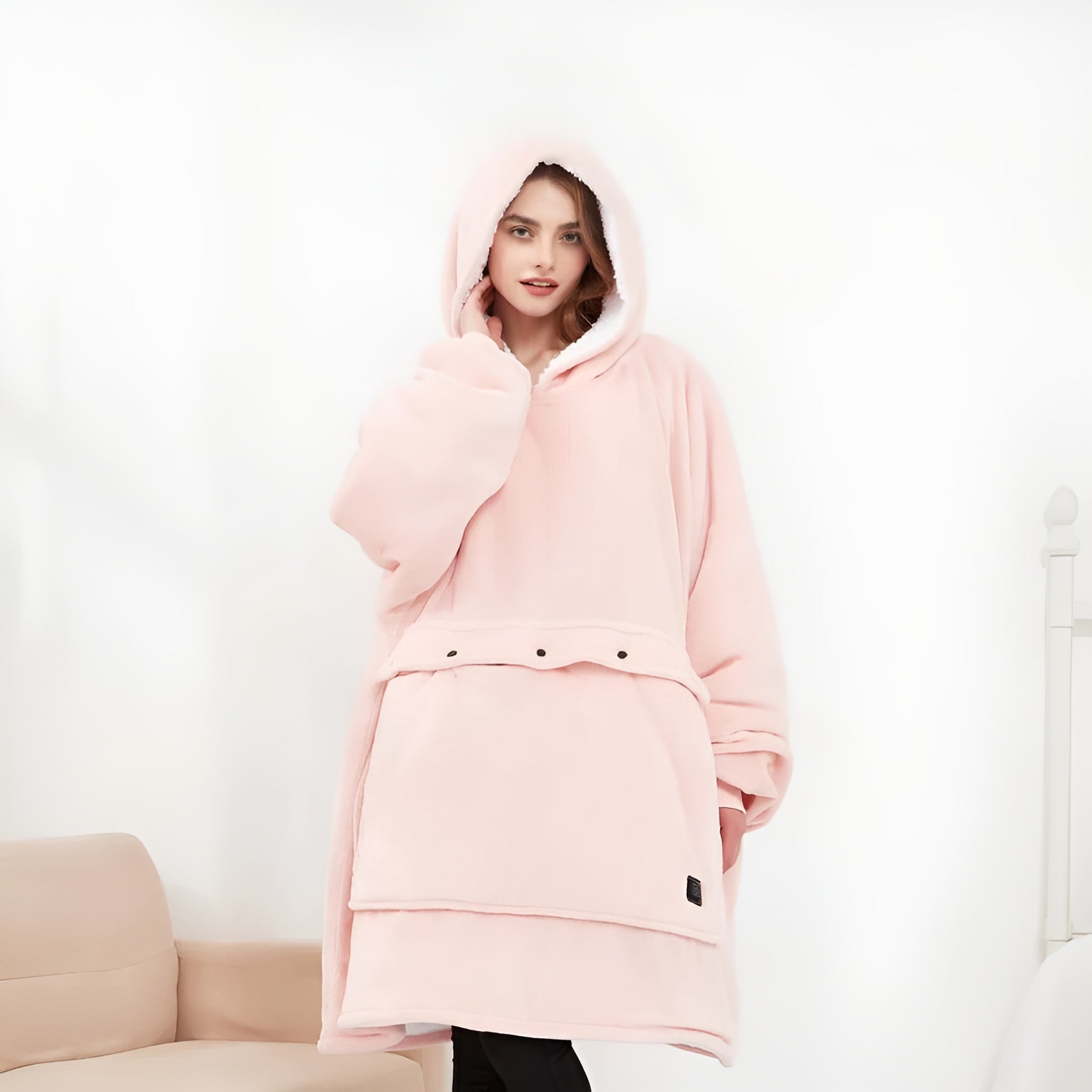Self Heating Oversized Hoodie-Original Pajamas