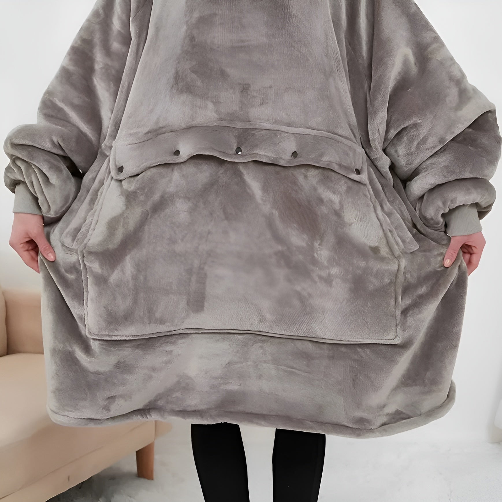 Self Heating Oversized Hoodie-Original Pajamas