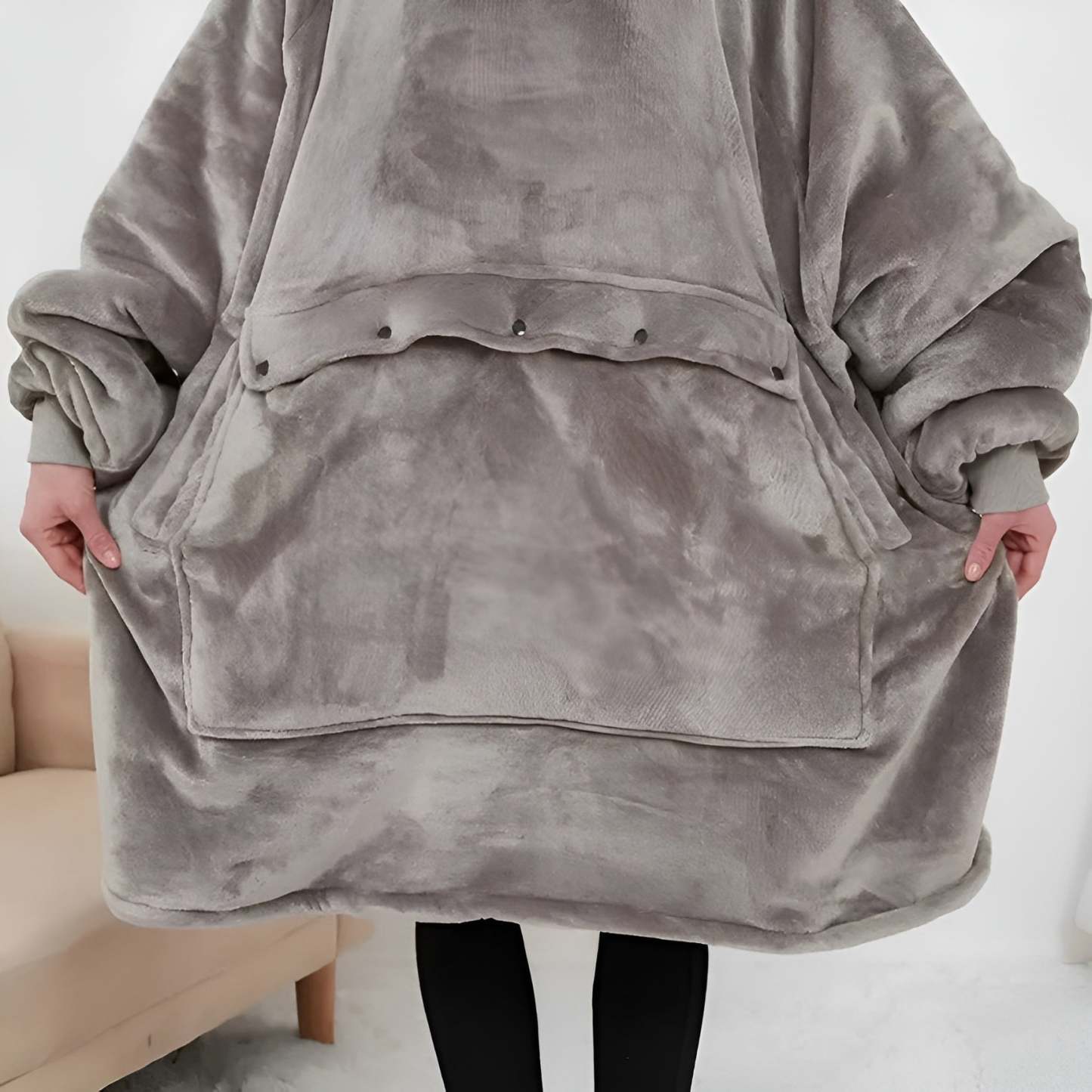 Self Heating Oversized Hoodie-Original Pajamas