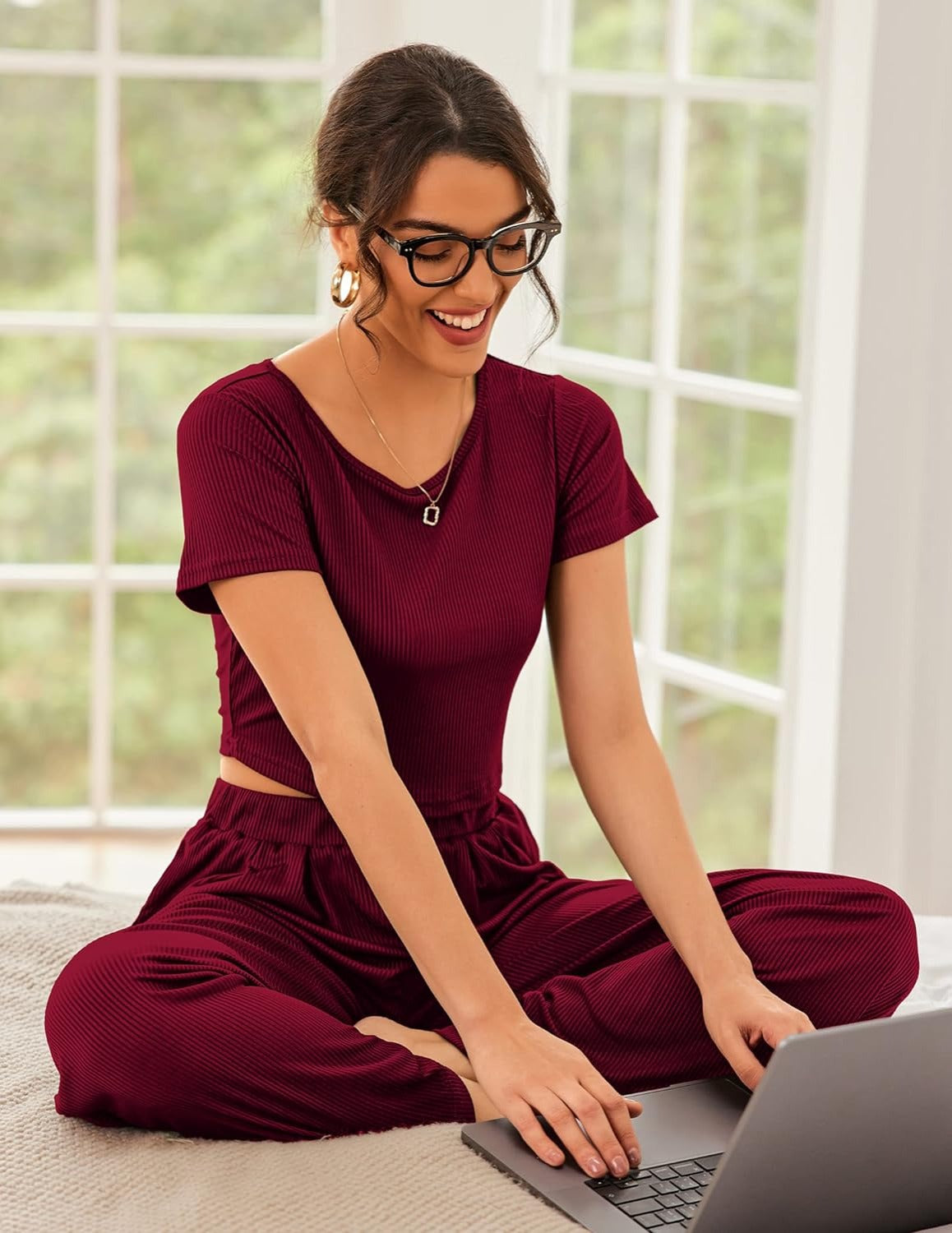 Short Sleeve Lounge Sets-Original Pajamas