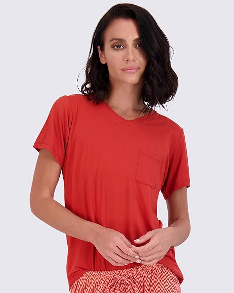 Short Sleeve Top With Comfy Pants Set-Original Pajamas