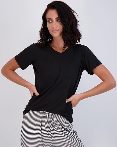 Short Sleeve Top With Comfy Pants Set-Original Pajamas