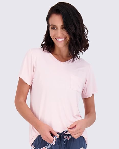 Short Sleeve Top With Comfy Pants Set-Original Pajamas