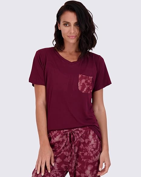 Short Sleeve Tops With Comfy Pants Set-Original Pajamas