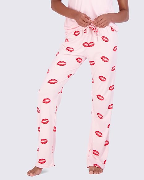 Short Sleeve Tops With Comfy Pants Set-Original Pajamas