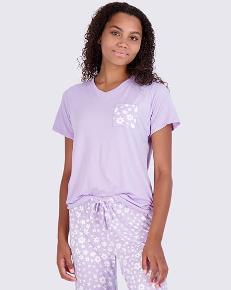 Short Sleeve Tops With Comfy Pants Set-Original Pajamas