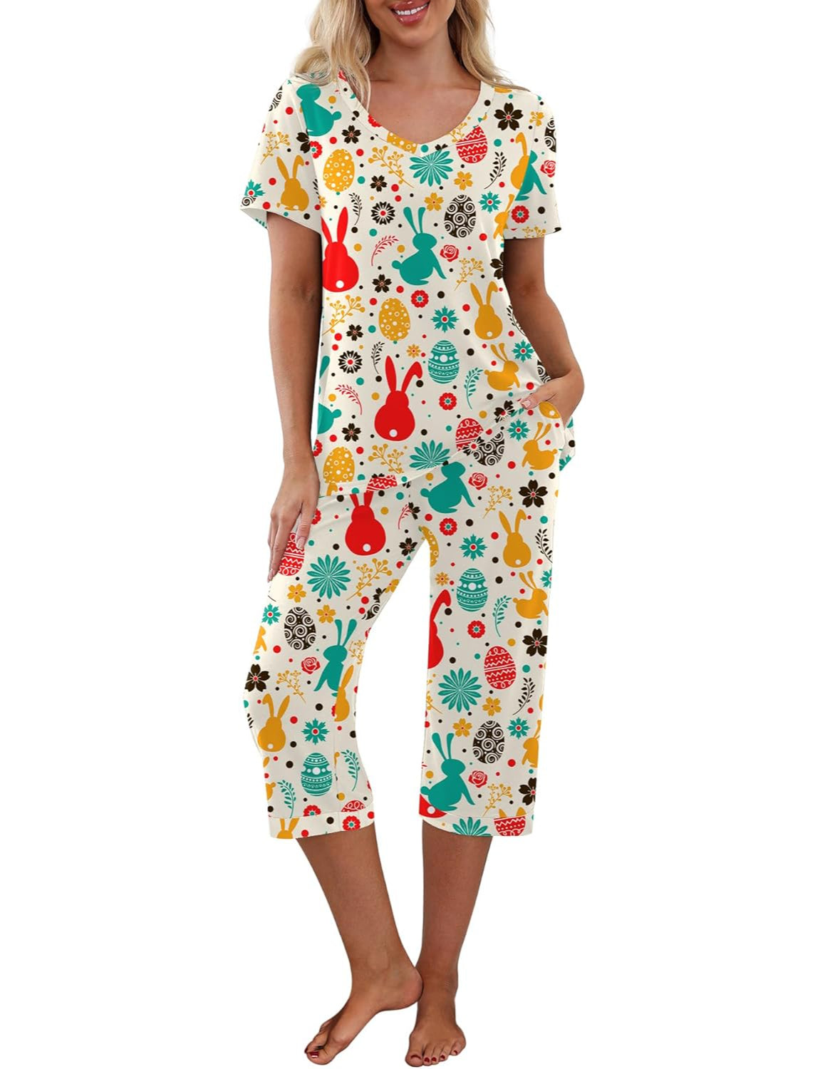 Printed Sleepwear Pajama Set-Original Pajamas