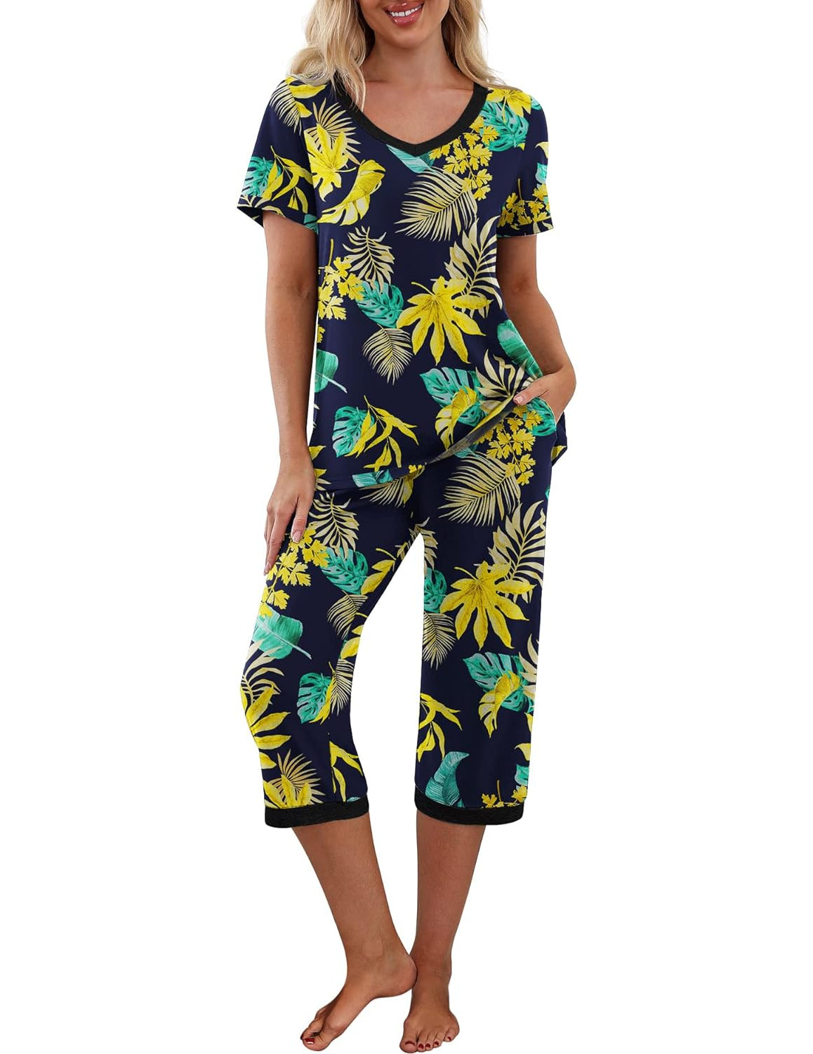 Printed Sleepwear Pajama Set-Original Pajamas