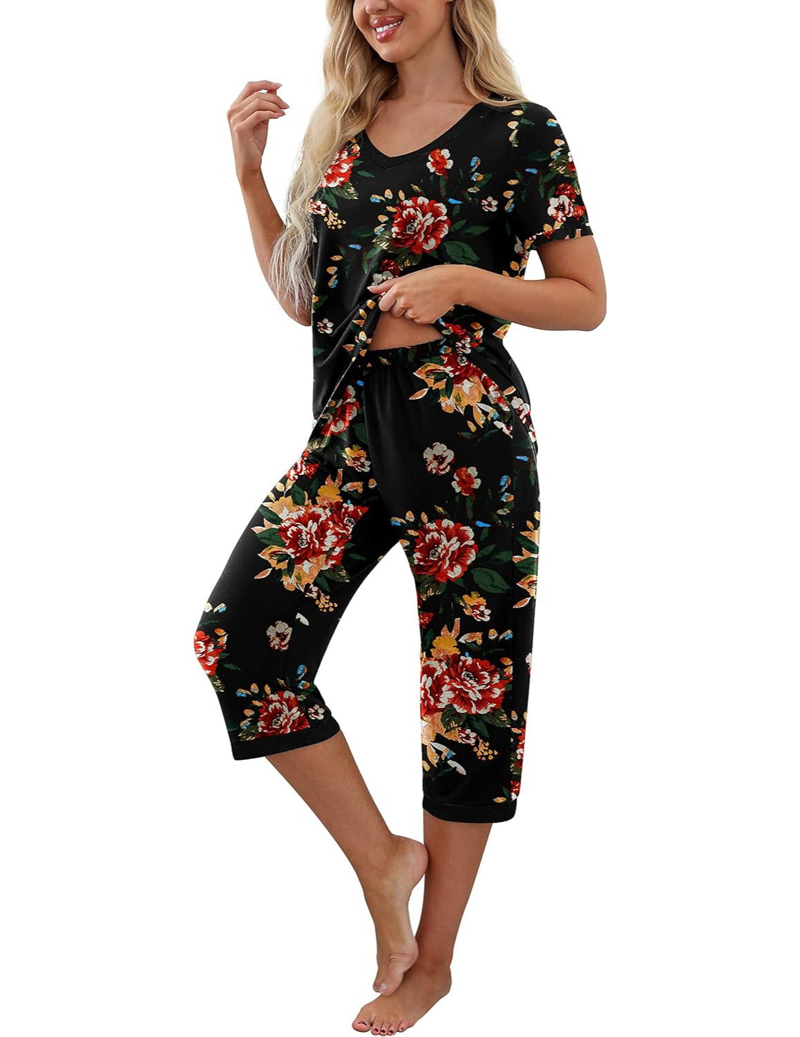 Printed Sleepwear Pajama Set-Original PajamasPrinted Sleepwear Pajama Set - Image 41